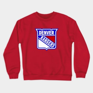 Defunct Denver Rangers 1989 Halftones Crewneck Sweatshirt